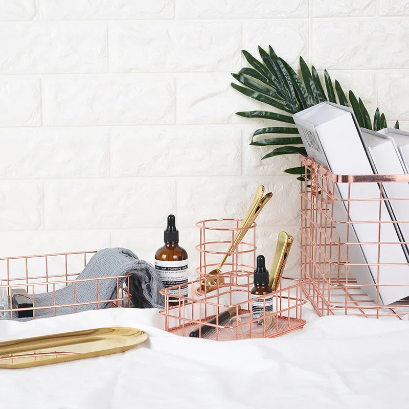 Keii Rose Gold Grid Tray Holder