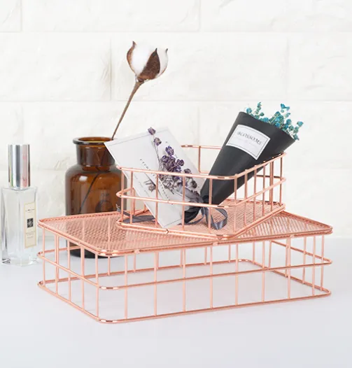 Keii Rose Gold Grid Tray Holder