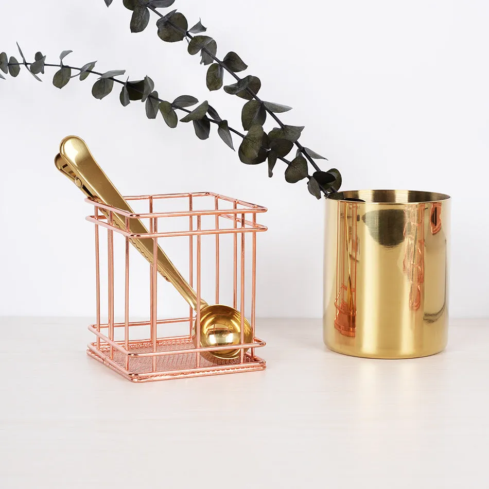 Keii Rose Gold Grid Tray Holder