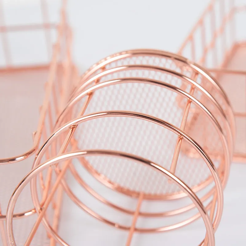 Keii Rose Gold Grid Tray Holder