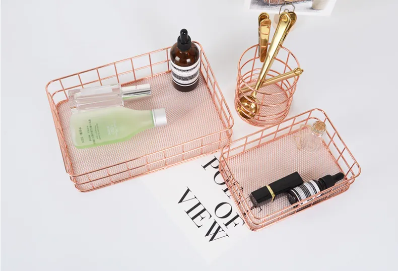Keii Rose Gold Grid Tray Holder