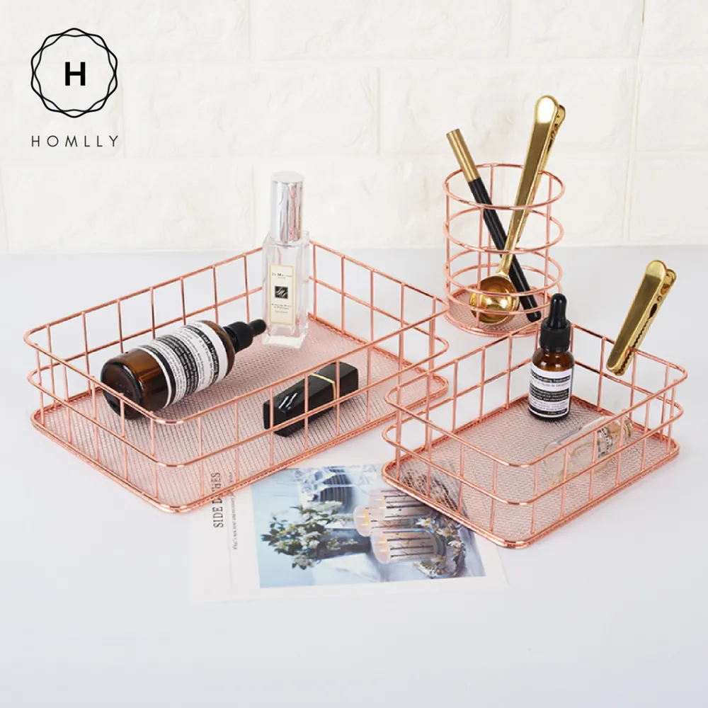 Keii Rose Gold Grid Tray Holder