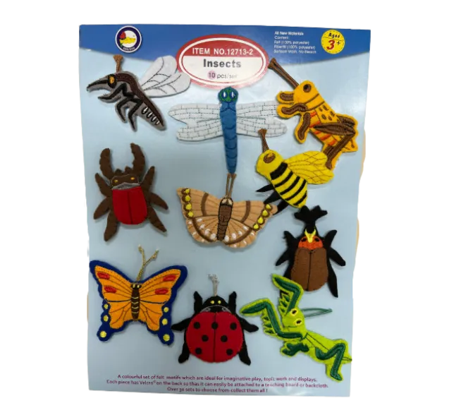 King Dam Felt Bags - Insects