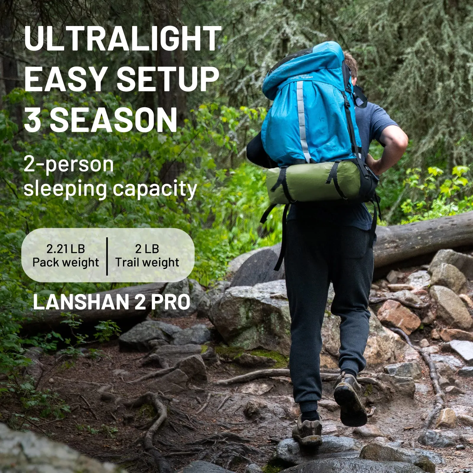 Lanshan 2 Pro Ultralight Backpacking Tent 3-Season