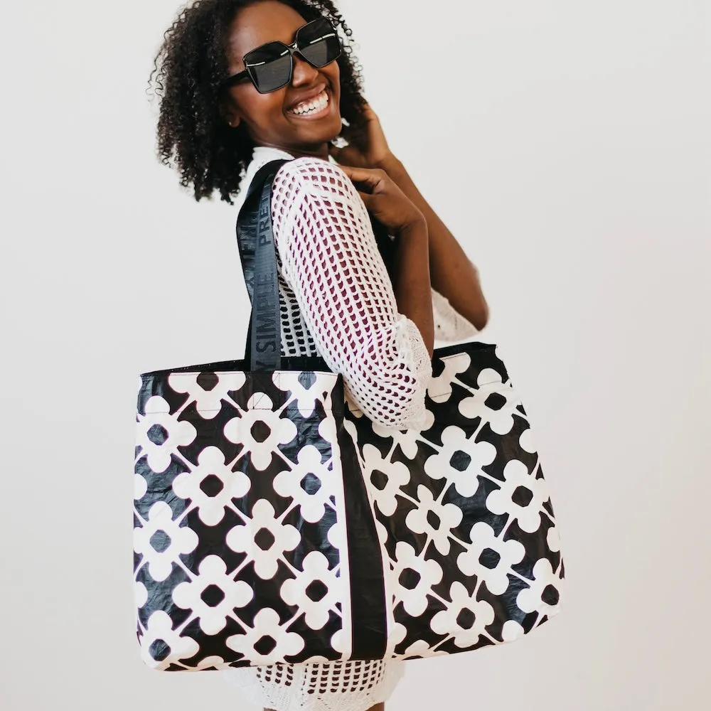 Large Kona Cove Beach Shoulder Tote Bag by Pretty Simple