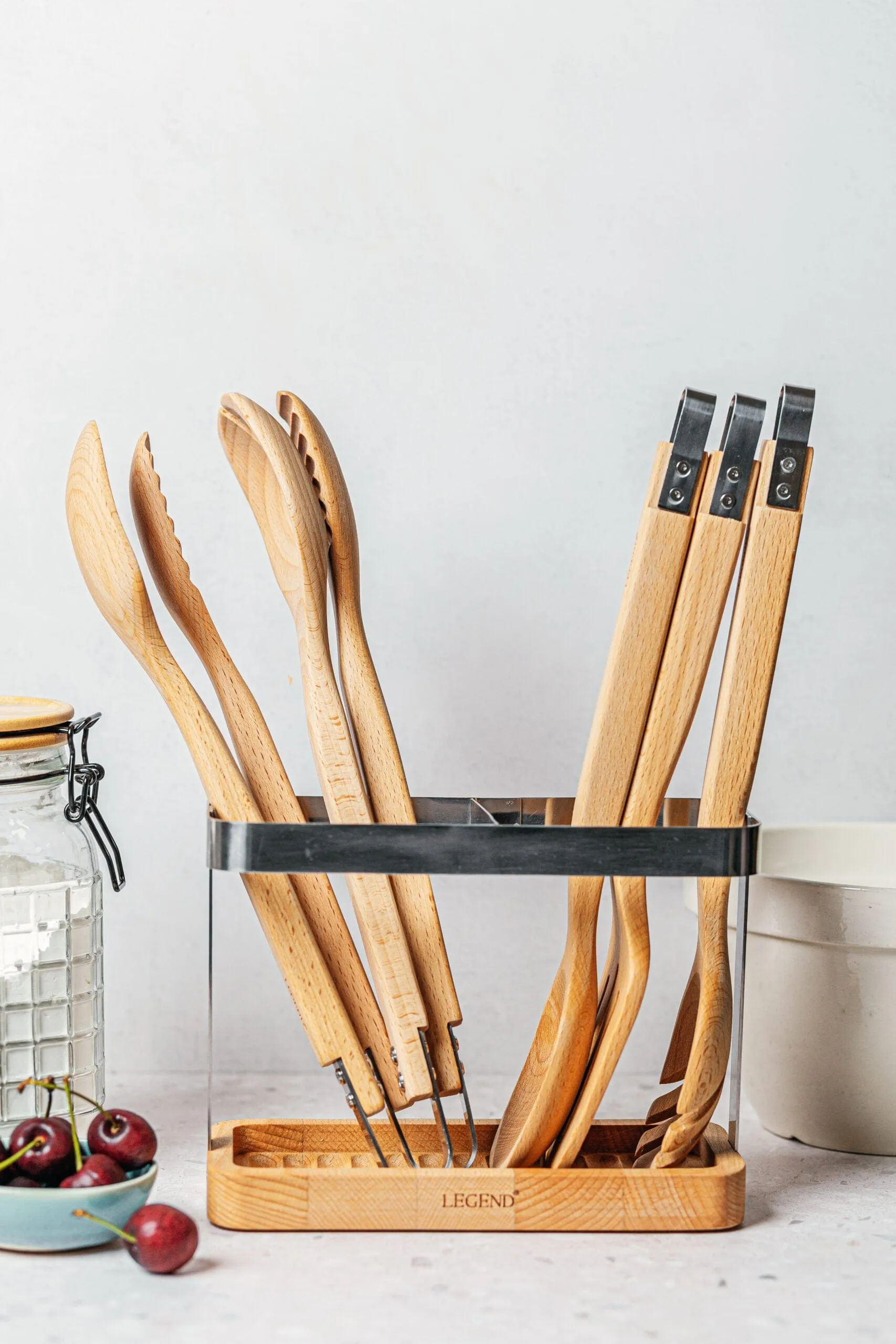 Legend Premium Beechwood Utensil Holder 600707