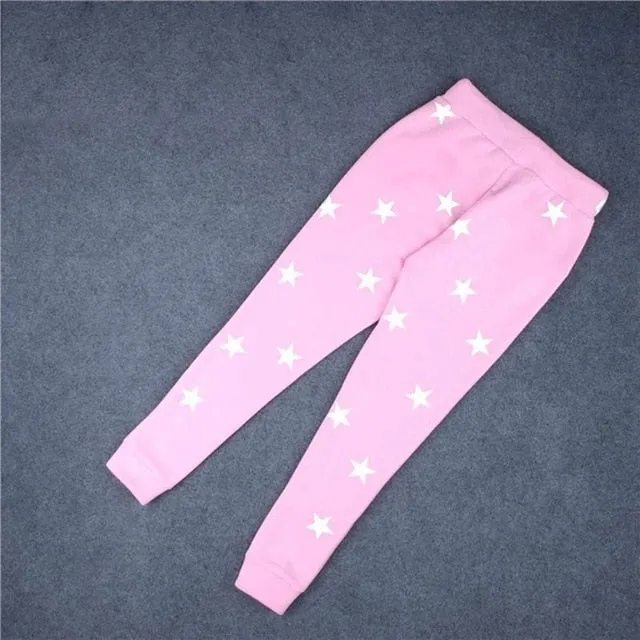 Loose Printed Star Casual Long Trousers