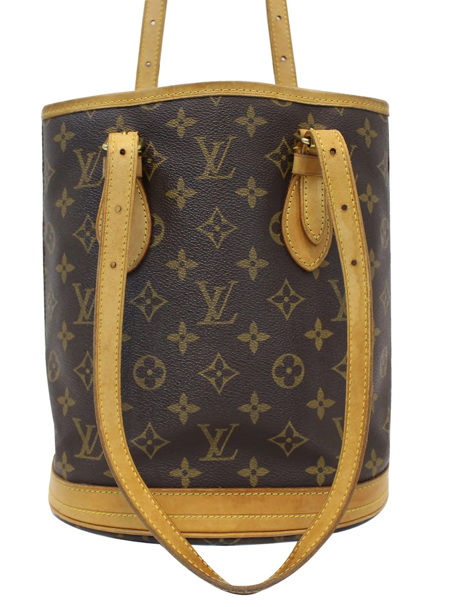 LOUIS VUITTON Monogram Canvas Bucket PM Shoulder Bag