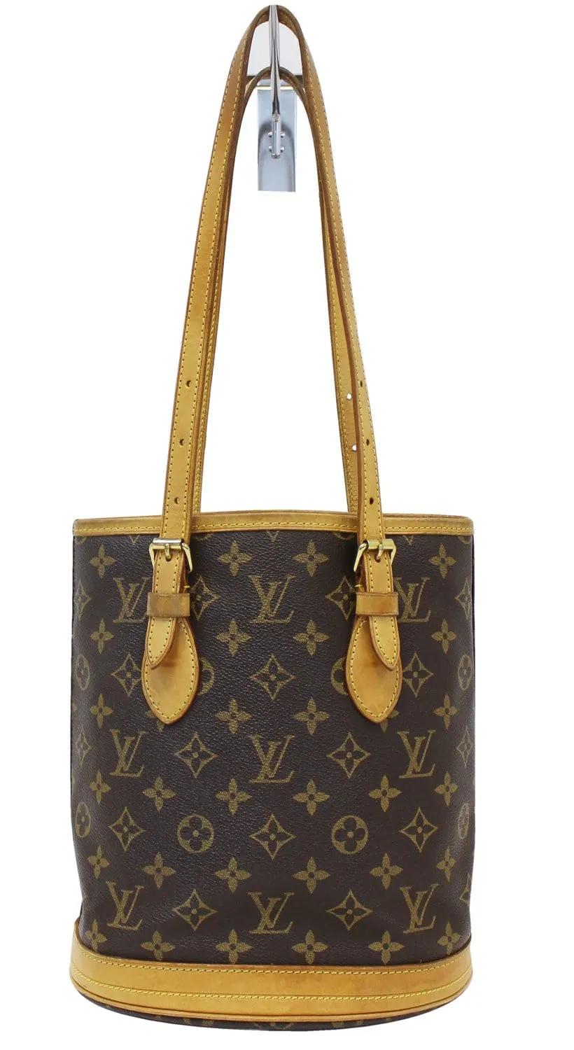 LOUIS VUITTON Monogram Canvas Bucket PM Shoulder Bag