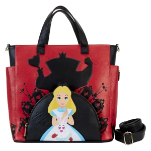 Loungefly Disney Alice In Wonderland Villains Convertible Backpack & Tote Bag