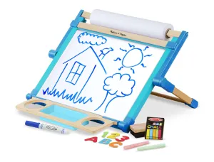 Melissa & Doug Deluxe Wooden Double-Sided Tabletop Easel