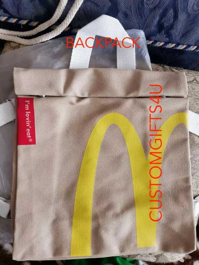 New McDonalds Backpack - Realistic Fast Food Gift Gag Spoof
