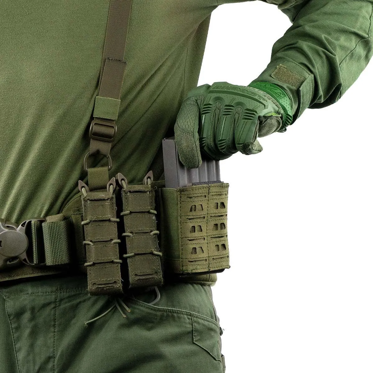 Novritsch open molle pouch for DMR magazine (7.62) - Green