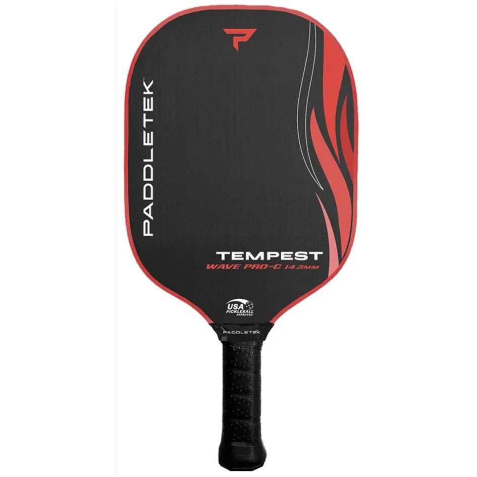 Paddletek Tempest Wave Pro-C 14.3 Wildfire Red Pickleball Paddle