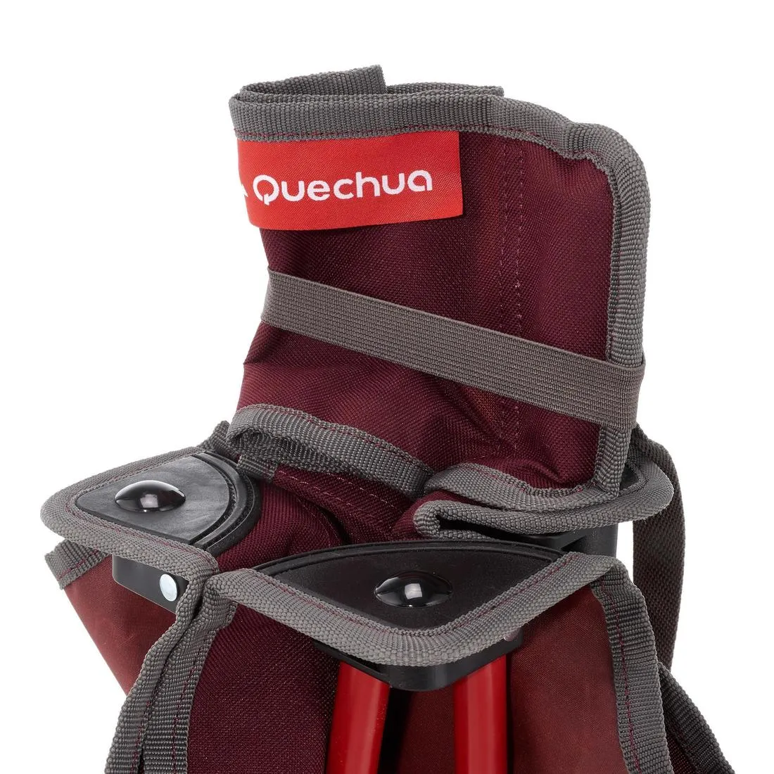 PORTABLE CAMPING CHAIR MH100 - MAROON