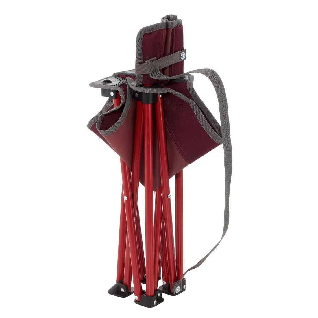 PORTABLE CAMPING CHAIR MH100 - MAROON