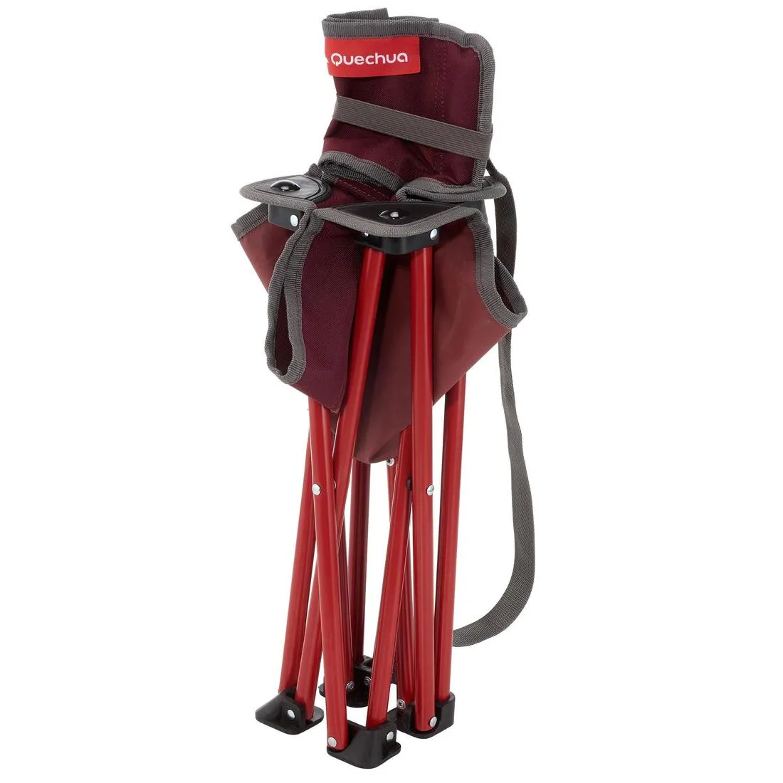 PORTABLE CAMPING CHAIR MH100 - MAROON