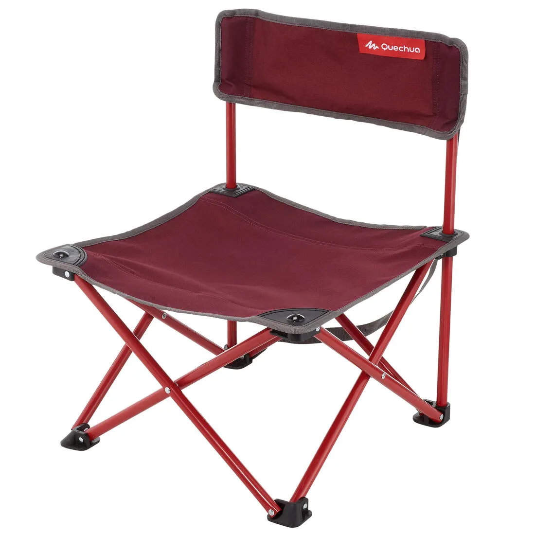PORTABLE CAMPING CHAIR MH100 - MAROON