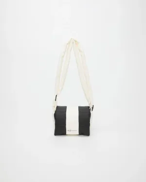 Porter Messenger Mini Black - Marshmallow Stripes