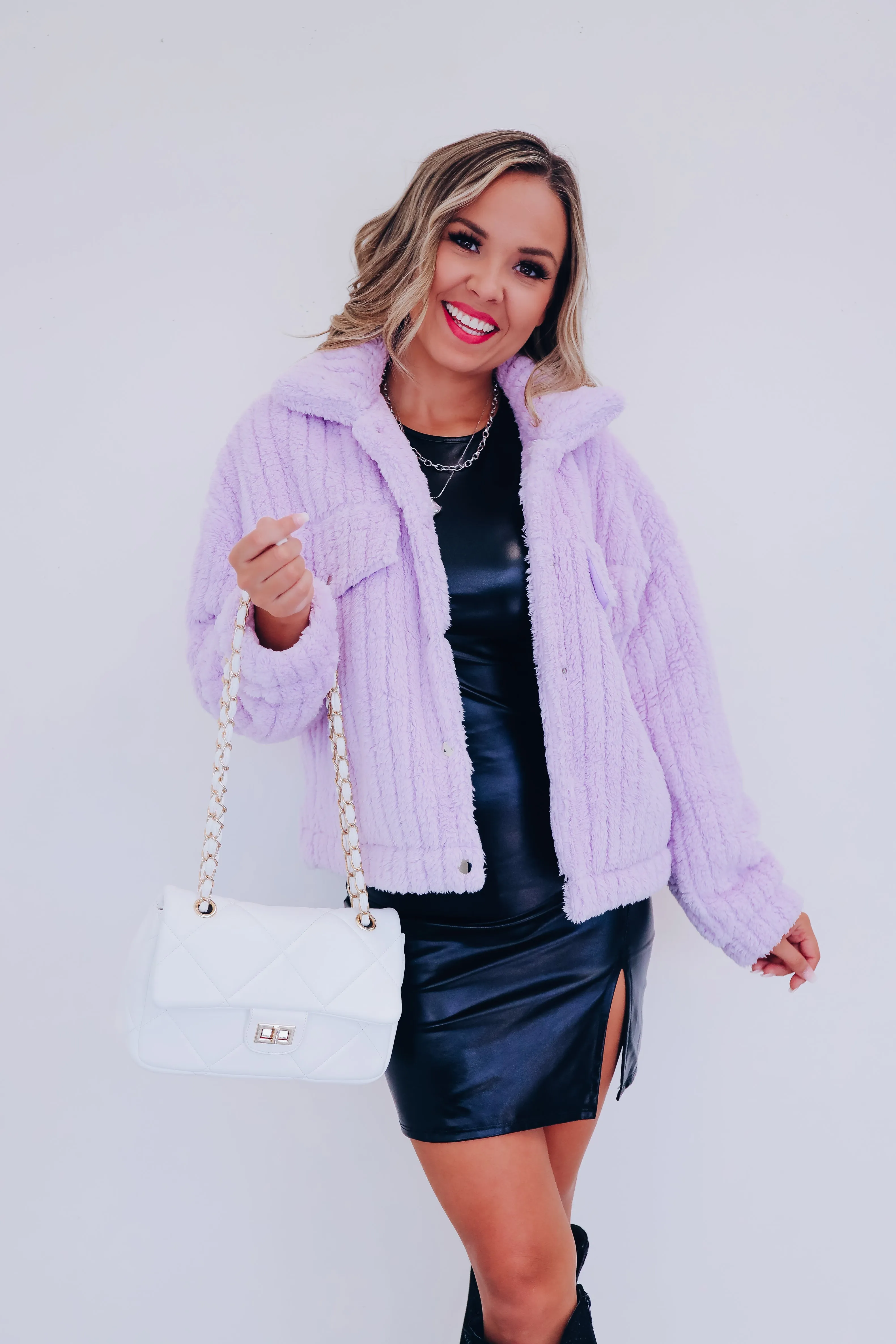 Queena Quilted Crossbody - White