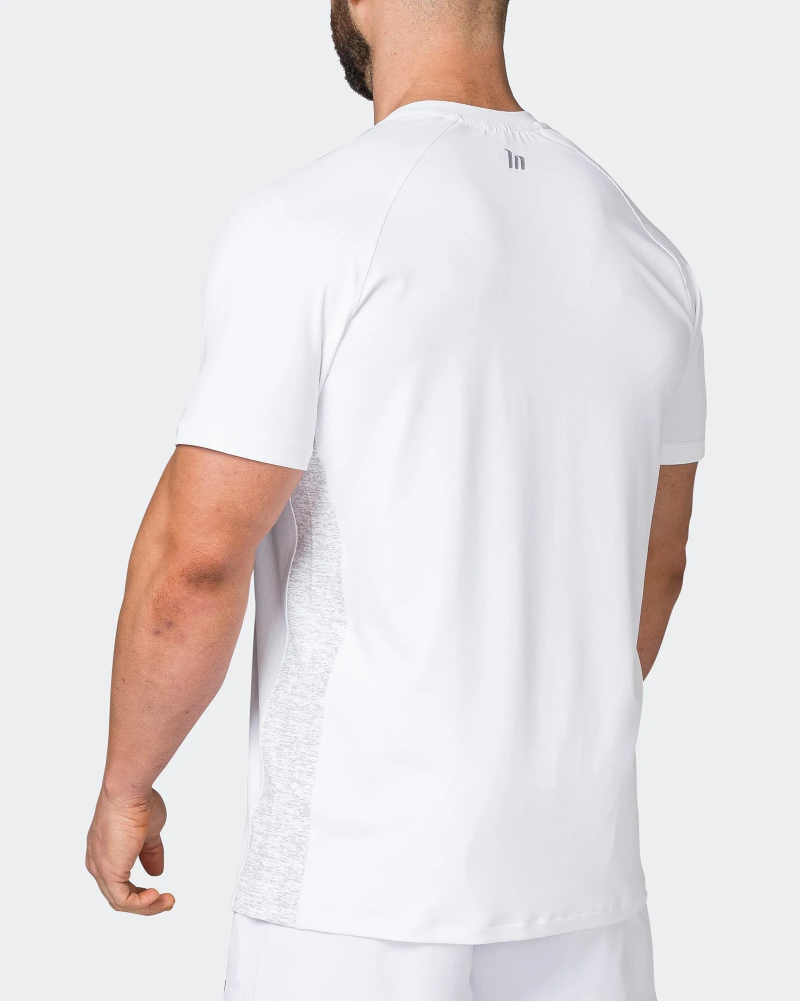 Reflective Running Tee - White
