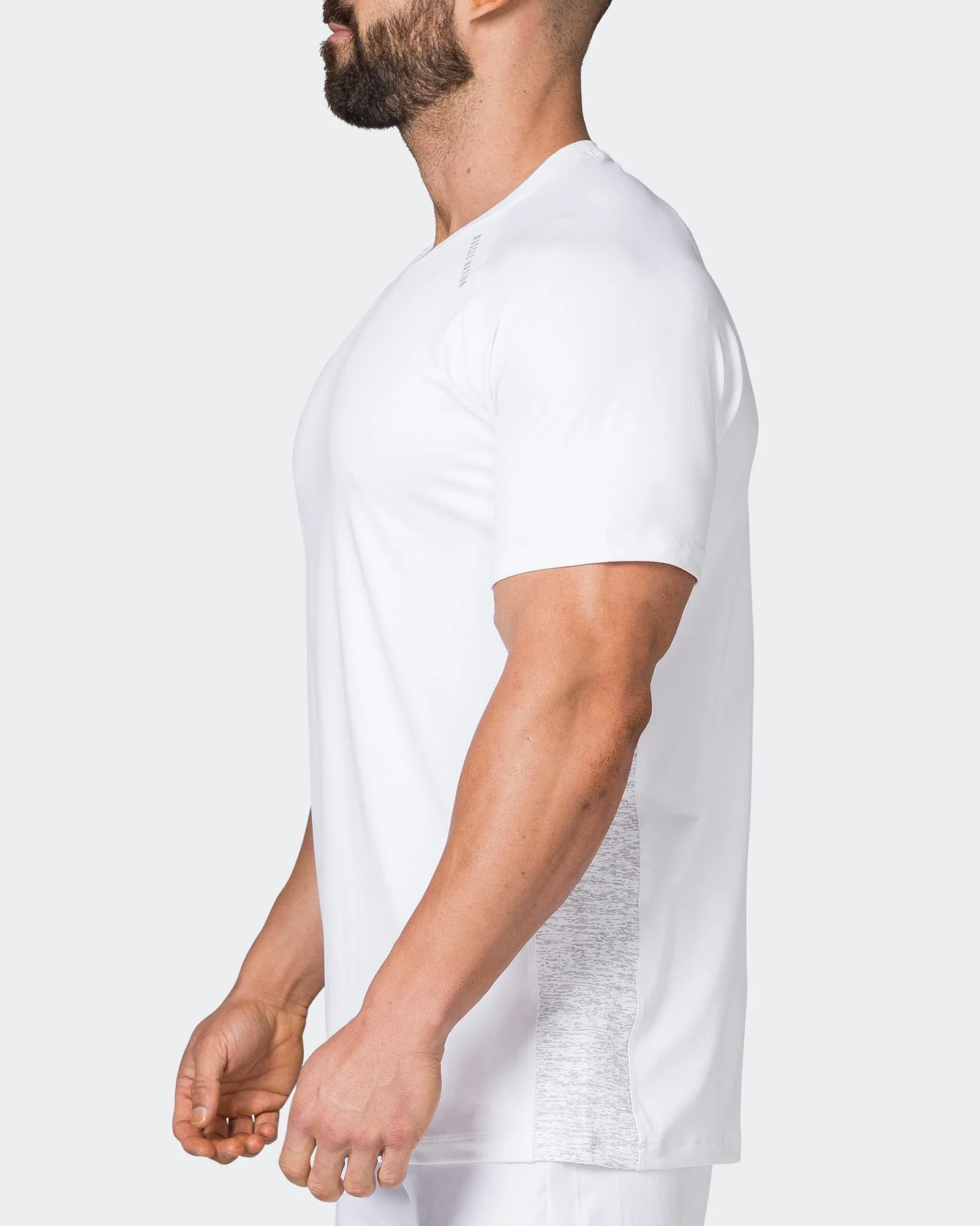 Reflective Running Tee - White