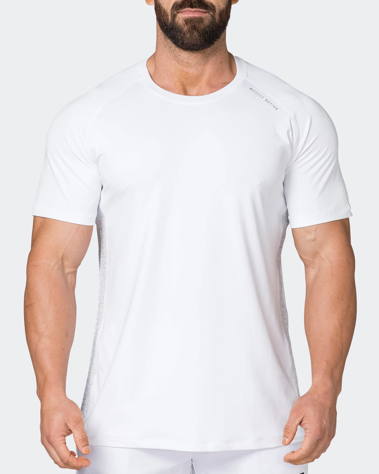 Reflective Running Tee - White