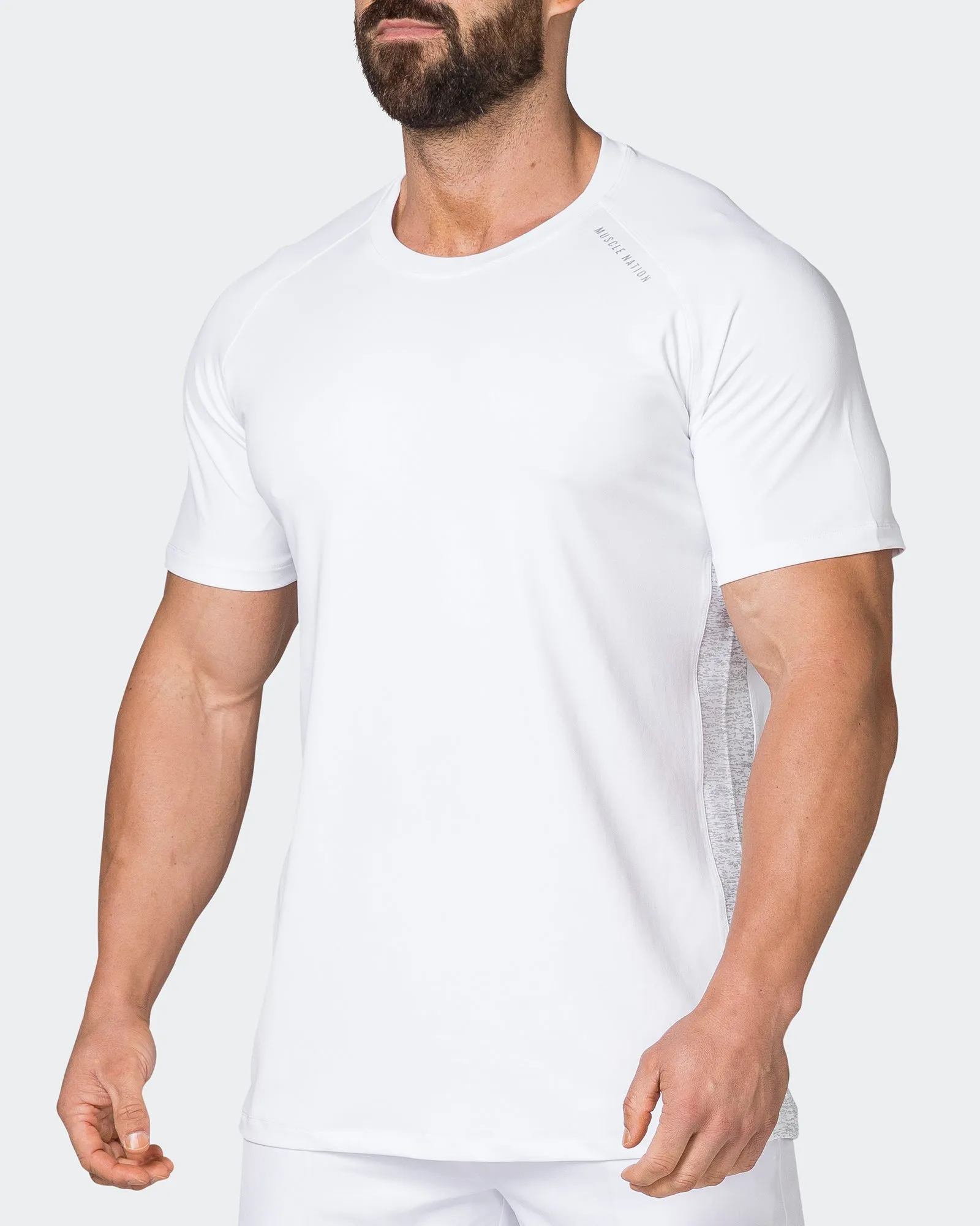 Reflective Running Tee - White