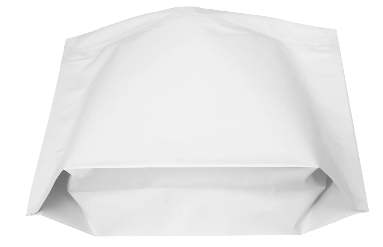 SAMPLE of Mylar Bag Dura-Defense Matte White Child Resistant Exit Bag - Opaque 12" x 9" - (1 Count)