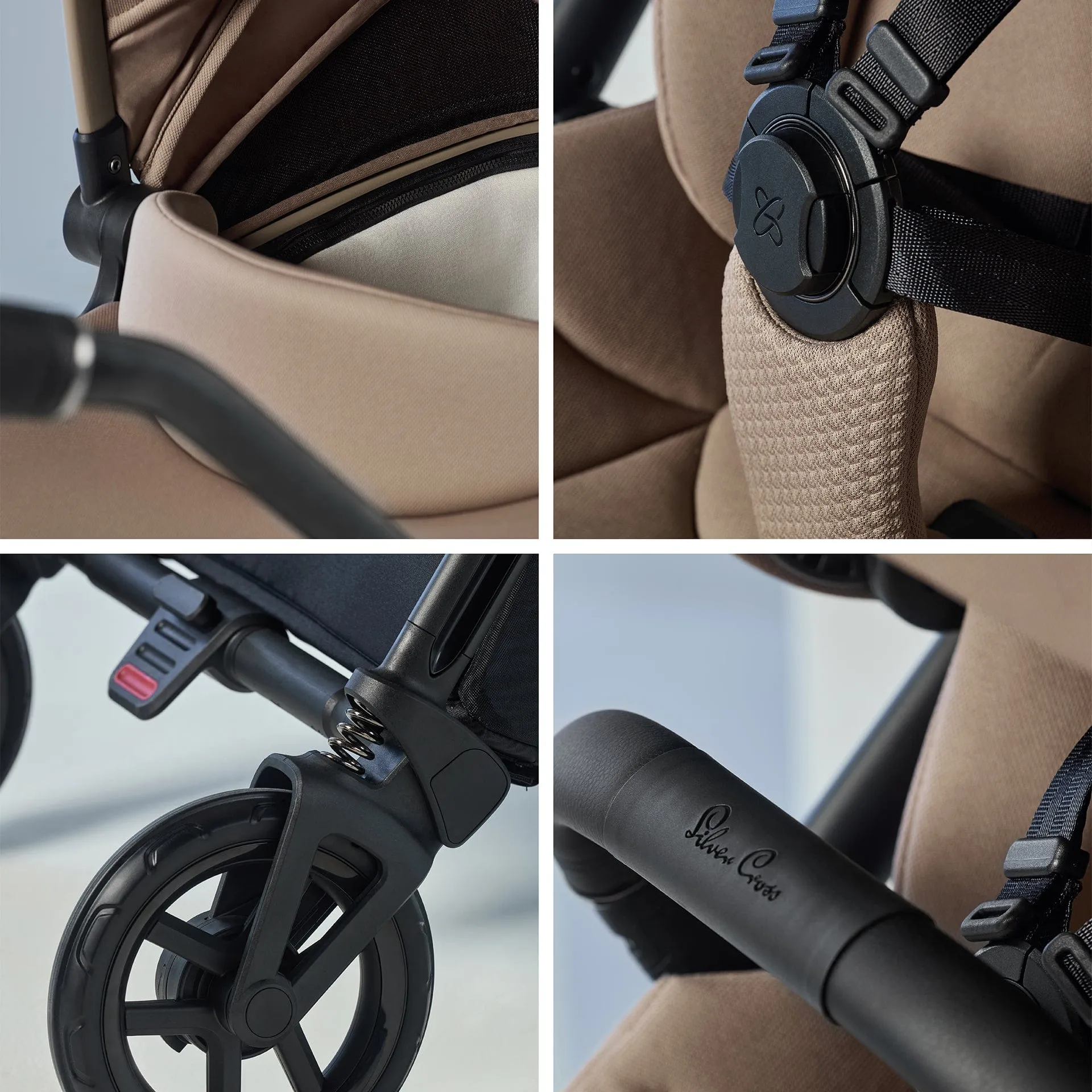 Silver Cross Dune 2 with First Bed Carrycot and Accessory Pack - Mocha