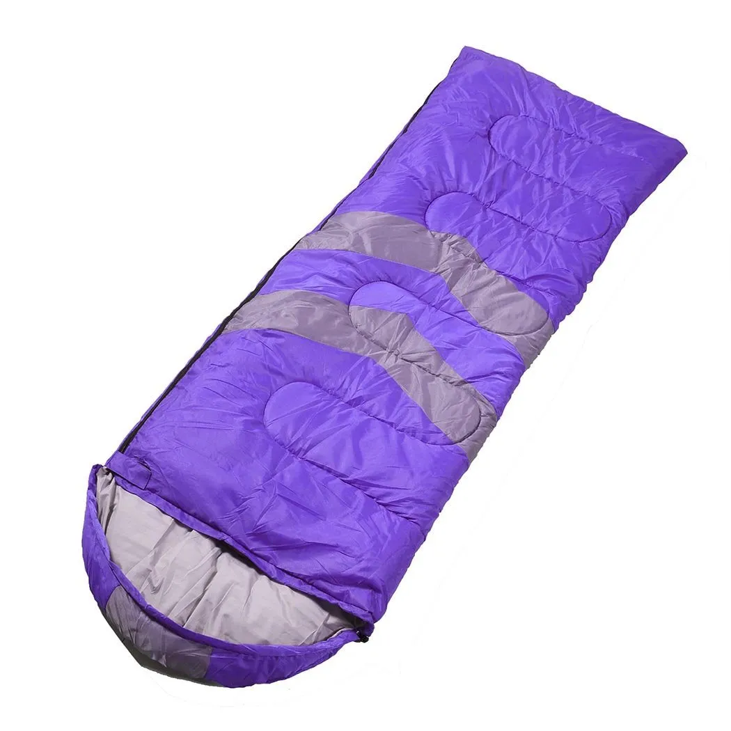 Single Sleeping Bag Bags Outdoor Camping Hiking Thermal -10 deg Tent