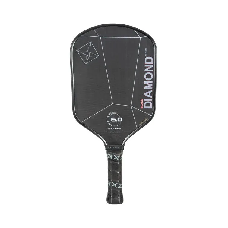 Six Zero Black Diamond Power Grey & Red 16mm Pickleball Paddle