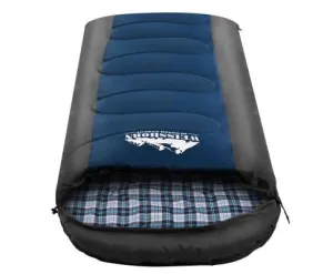 Sleeping Bag Bags Single Camping Hiking -20°C to 10°C Tent Winter Thermal Navy