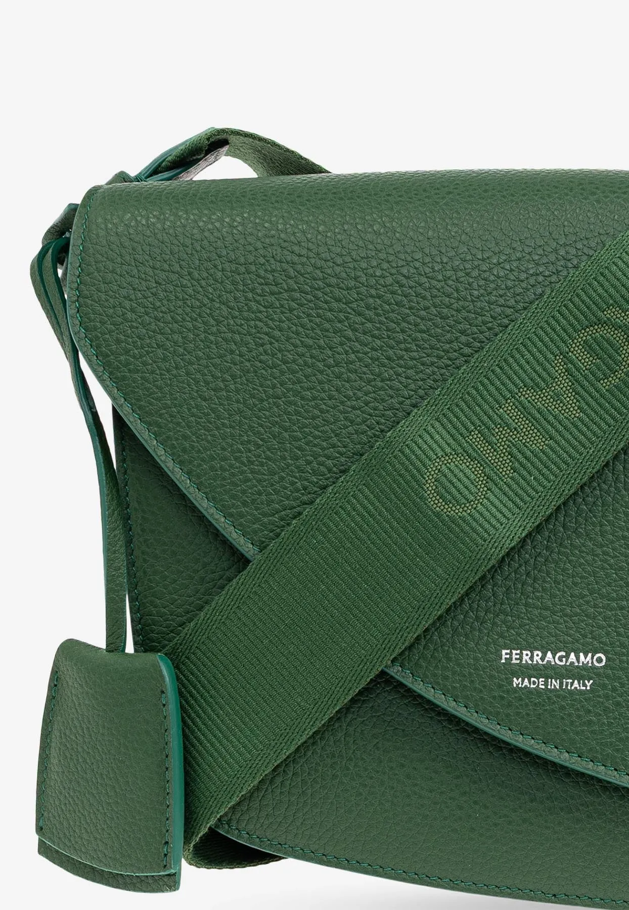 Small Fiamma Leather Messenger Bag