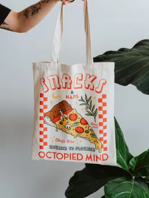 Snacks and Naps Tote Bag