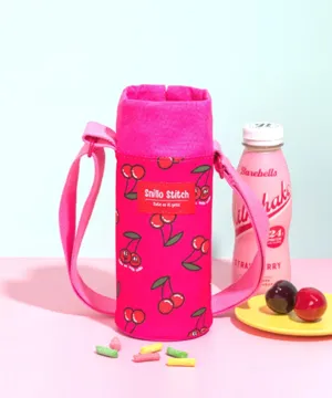SNILLO STITCH Tumbler Pouch Cherry - Hot Pink