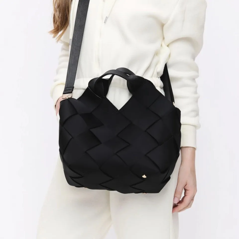 Sol and Selene - Resilience Woven Neoprene Tote (Black)