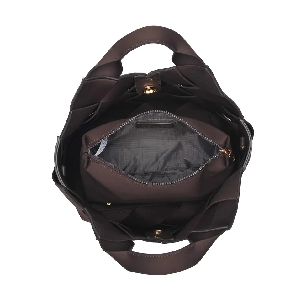 Sol and Selene - Resilience Woven Neoprene Tote (Chocolate)