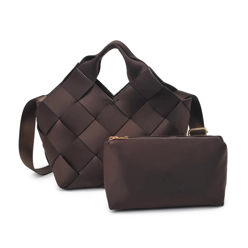 Sol and Selene - Resilience Woven Neoprene Tote (Chocolate)