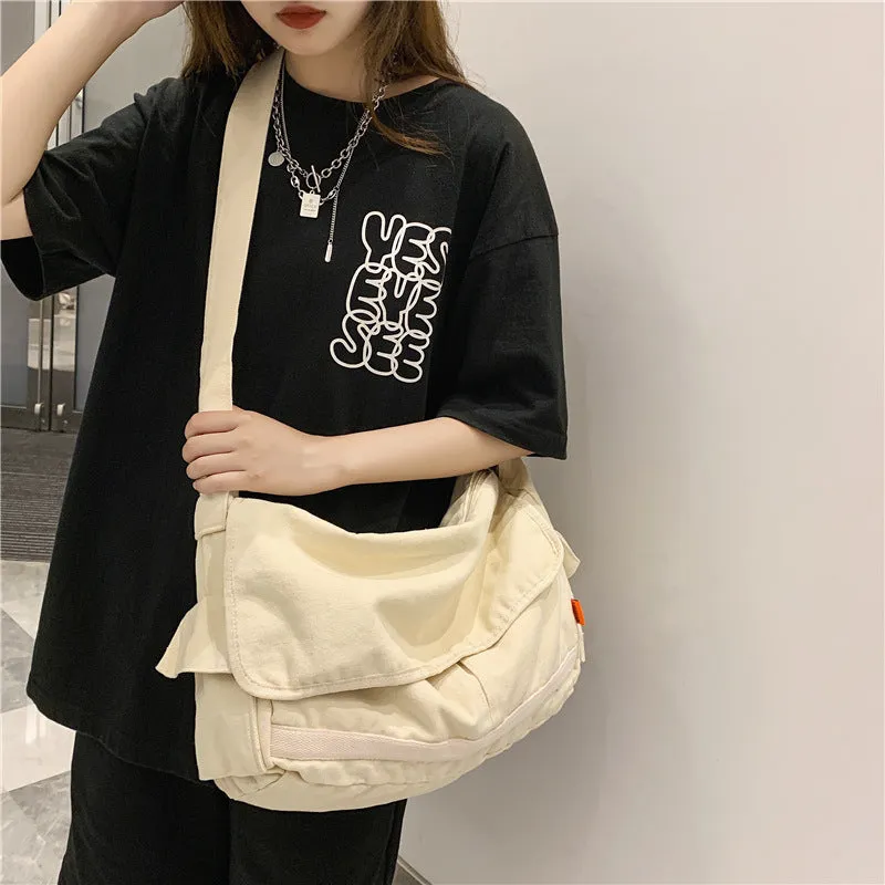 Solid Color Shoulder Bag