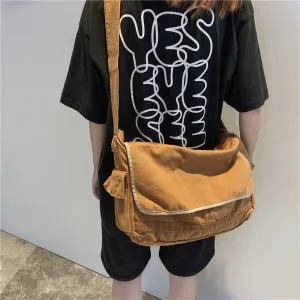 Solid Color Shoulder Bag