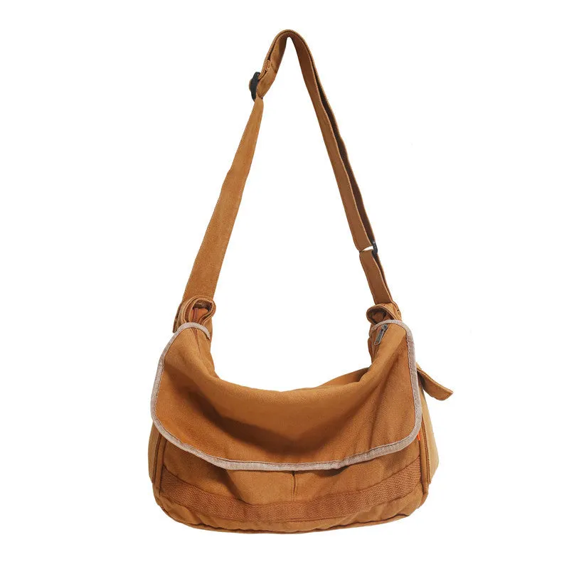 Solid Color Shoulder Bag