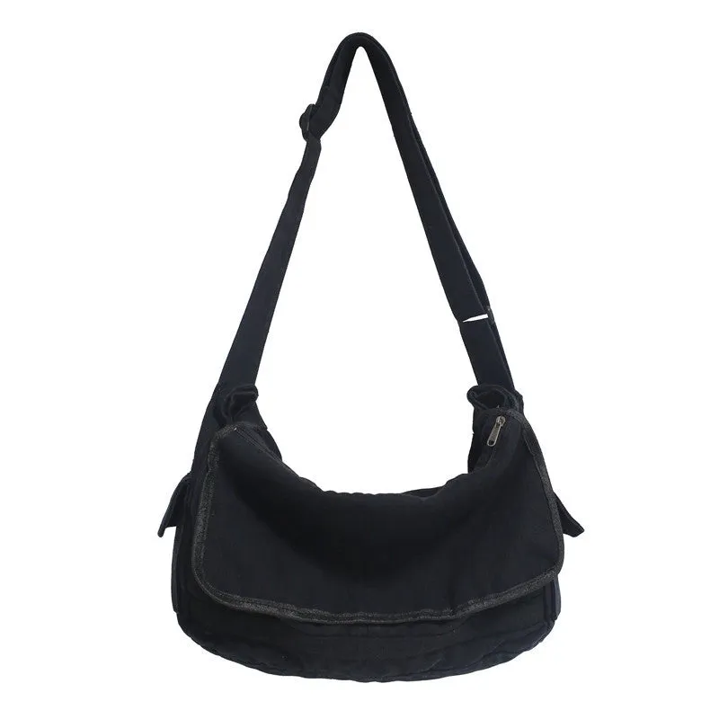 Solid Color Shoulder Bag