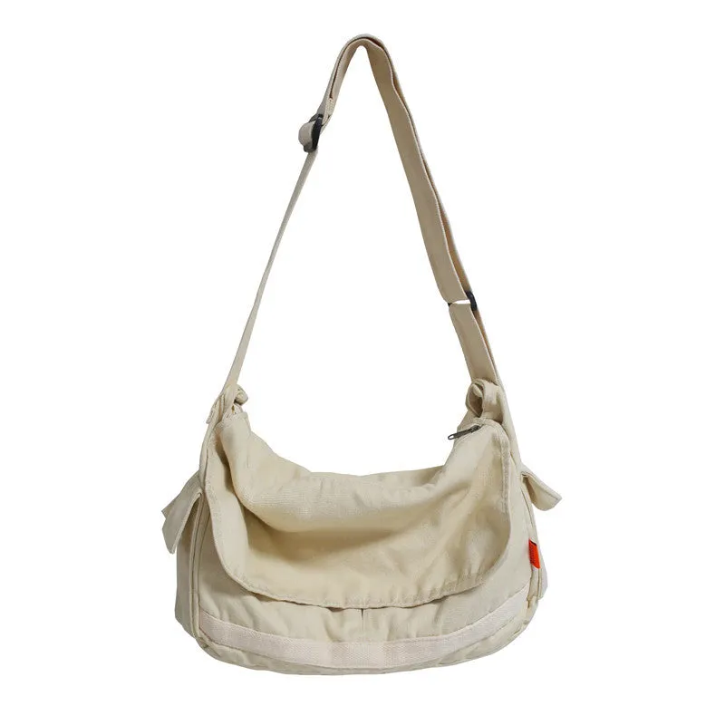 Solid Color Shoulder Bag