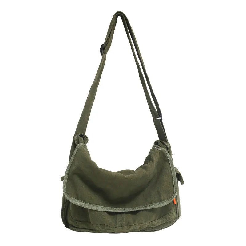 Solid Color Shoulder Bag