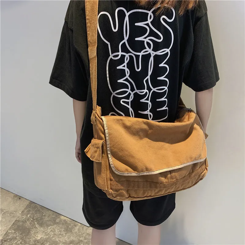 Solid Color Shoulder Bag