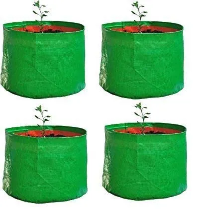 Spanker Grow Bags 250 GSM (18x18) Inch with Drain Holes for Terrace Gardening - Strong & Durable - Pack of 6 SSTP