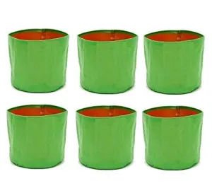 Spanker Grow Bags 250 GSM (18x18) Inch with Drain Holes for Terrace Gardening - Strong & Durable - Pack of 6 SSTP