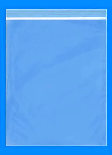 Spartan Industrial - 8” X 10” (200/1000 Pack) 2 Mil Clear Reclosable Zip Plastic Poly Bags with Resealable Lock Seal Zipper