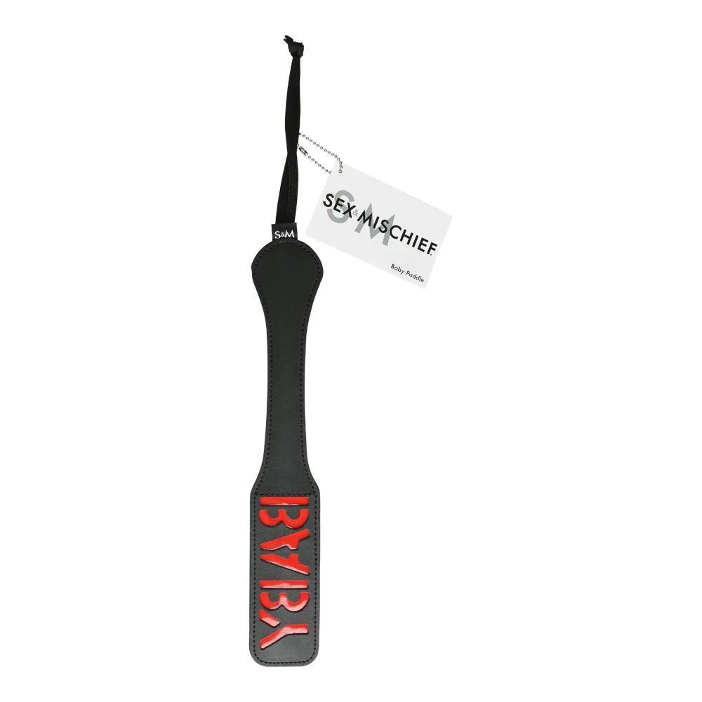 Sportsheets Black Vinyl Paddle, BABY